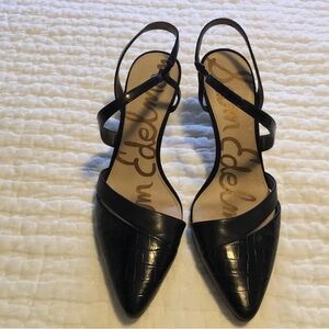 Edelman Black Women’s sling back heels Size 10M